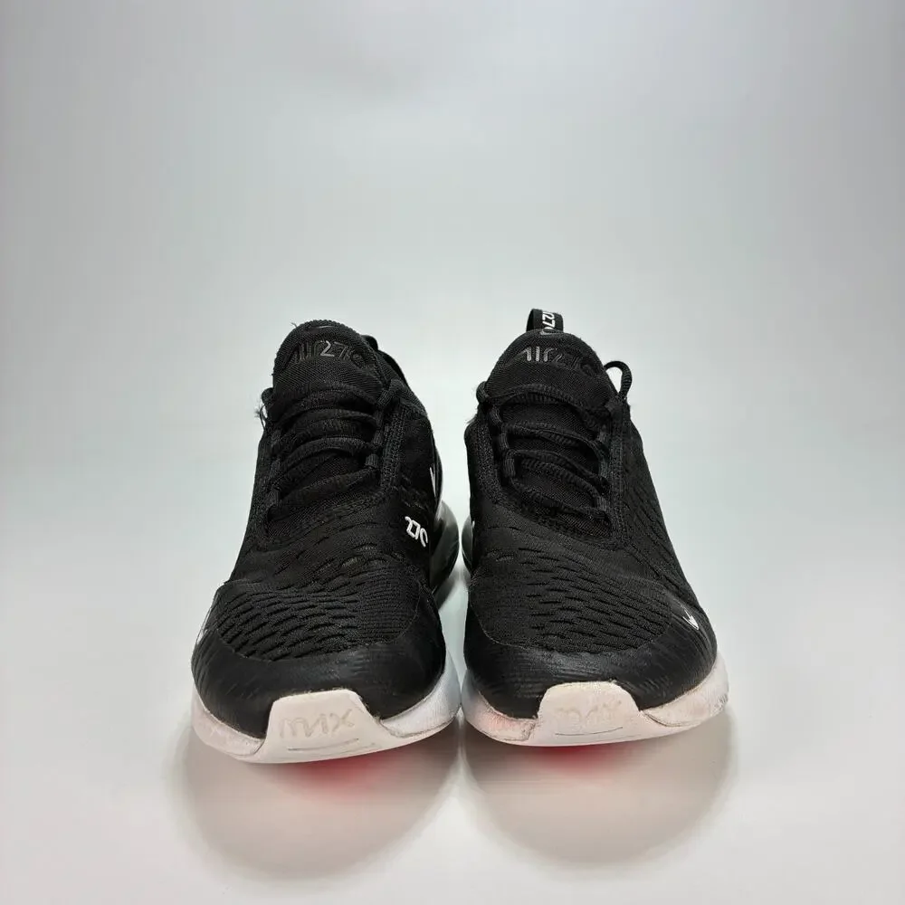 Nike Air Max 270 Black White Lifestyle Shoes 943345-001 Youth Size 6 Women's 7.5